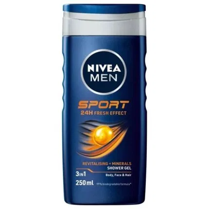 Гель для душа освежающий NIVEA Men Sport, 250 мл