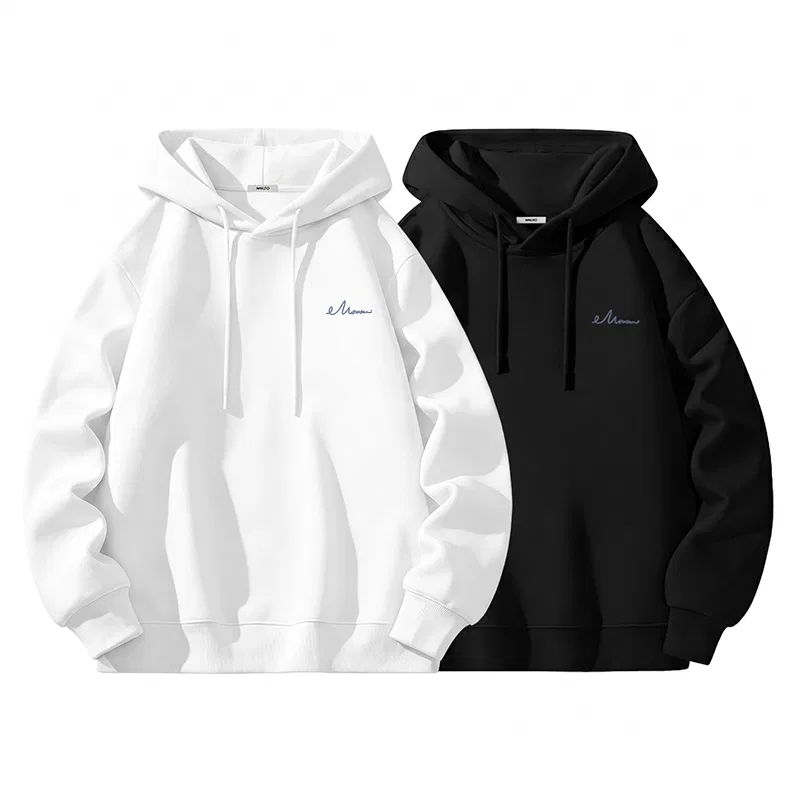 Детская толстовка с длинным рукавом, комплект из 2 штук, MINISO, White/Black
