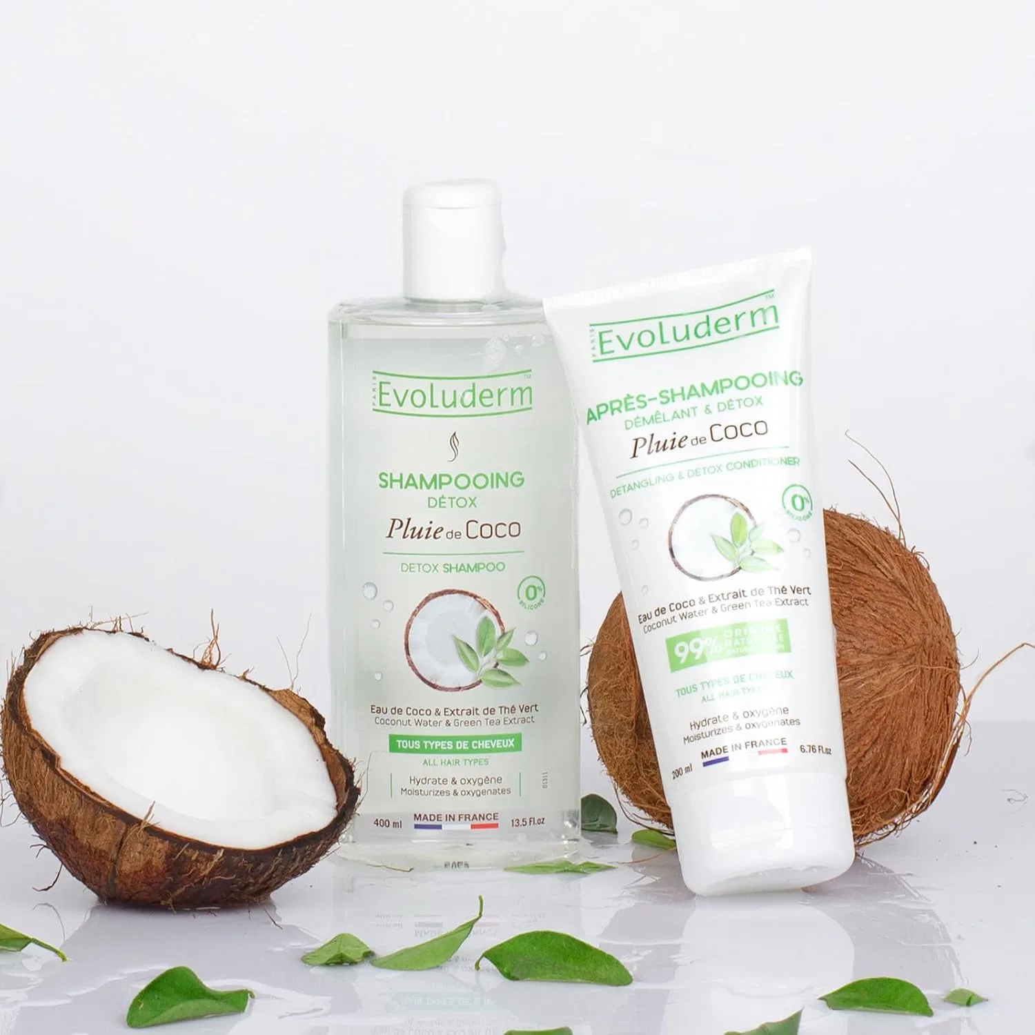 Набор для тела и волос Evoluderm Coconut Fibre, 5 средств, 1.65 кг, Harmony — фото 3