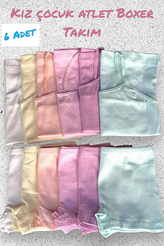 Детский комплект маек и шорт для девочек Katmirra, 4 Colors
