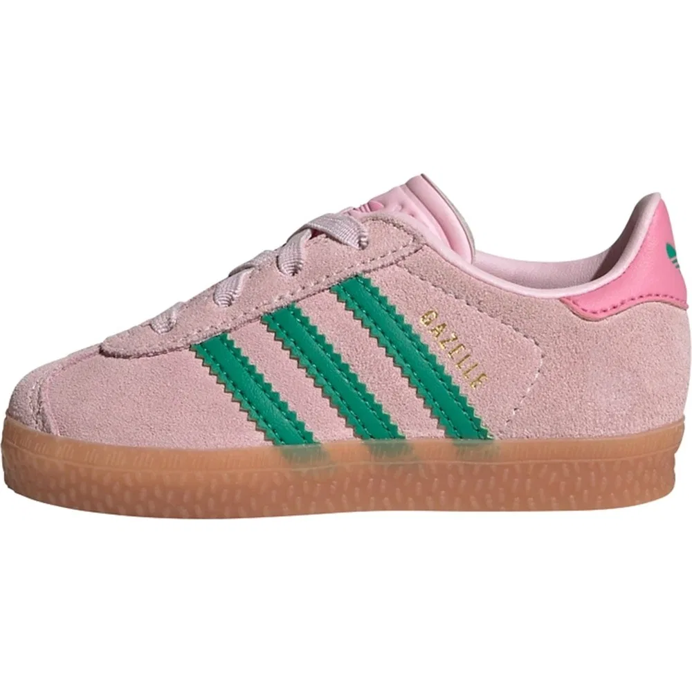 Детские кроссовки на шнурках с эластичной шнуровкой Gazelle Comfort Closure adidas — фото 2