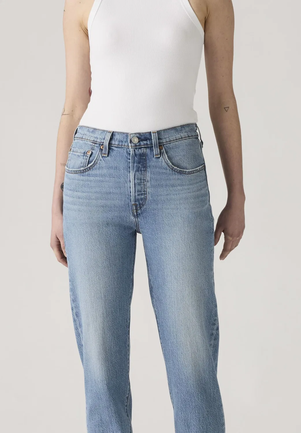 Женские джинсы кроп с моделью 501 Levi's, Where to Now Ndx — фото 3