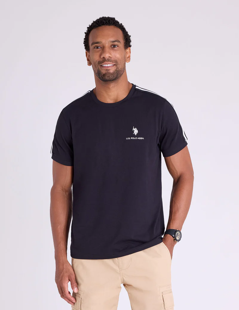 

Футболка U.S. Polo Assn Shoulder Tricot Tape Jersey, черный