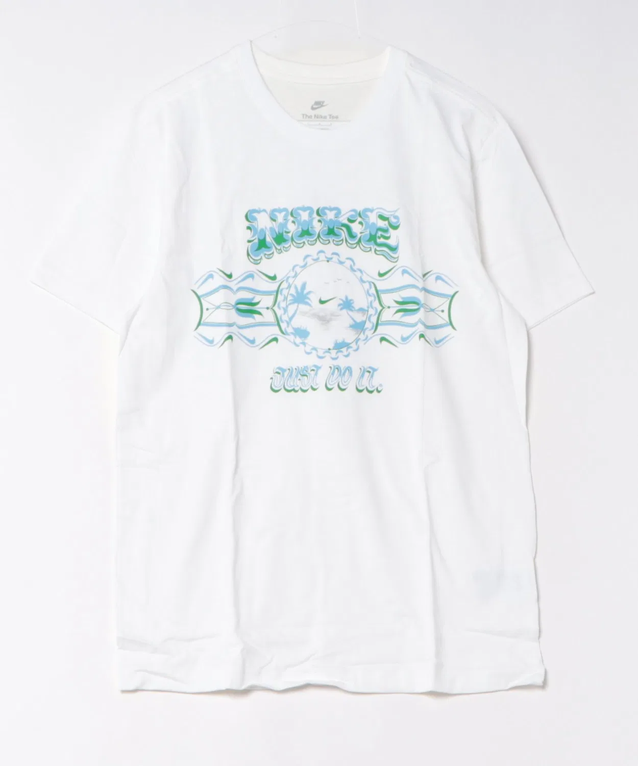 Мужская футболка с принтом ASUNSWTEESTDPALMTREEJDI NIKE, Белый