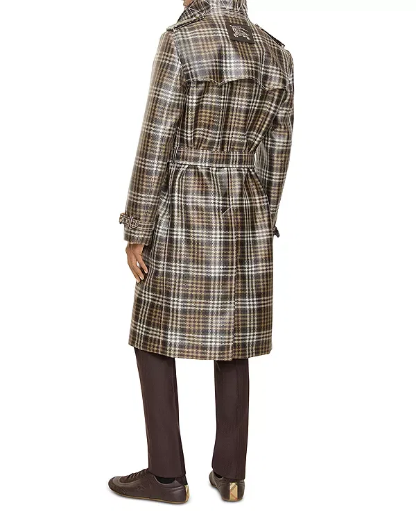 Мужская куртка с принтом Foxfield Burberry, Chalk White/Truffle — фото 3