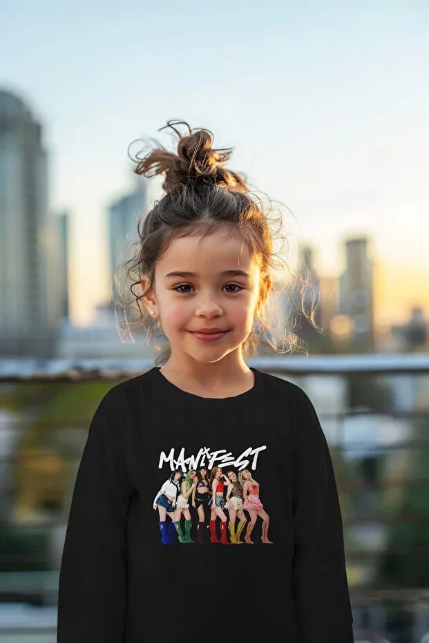 Детские свитшот для мальчиков с принтом Manifest Music Group Vivy-T, Black — фото 2