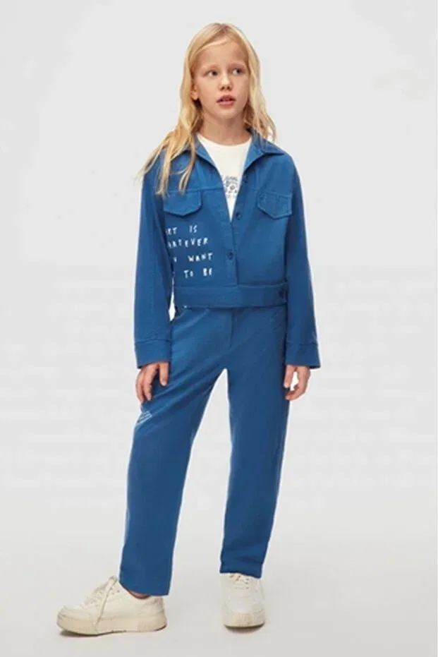 Детский жакет для девочек с принтом Young Generic Brands, Indigo