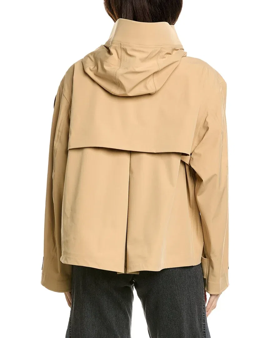 Женский дождевик с капюшоном Tofino Rain Jacket Canada Goose, коричневый — фото 2