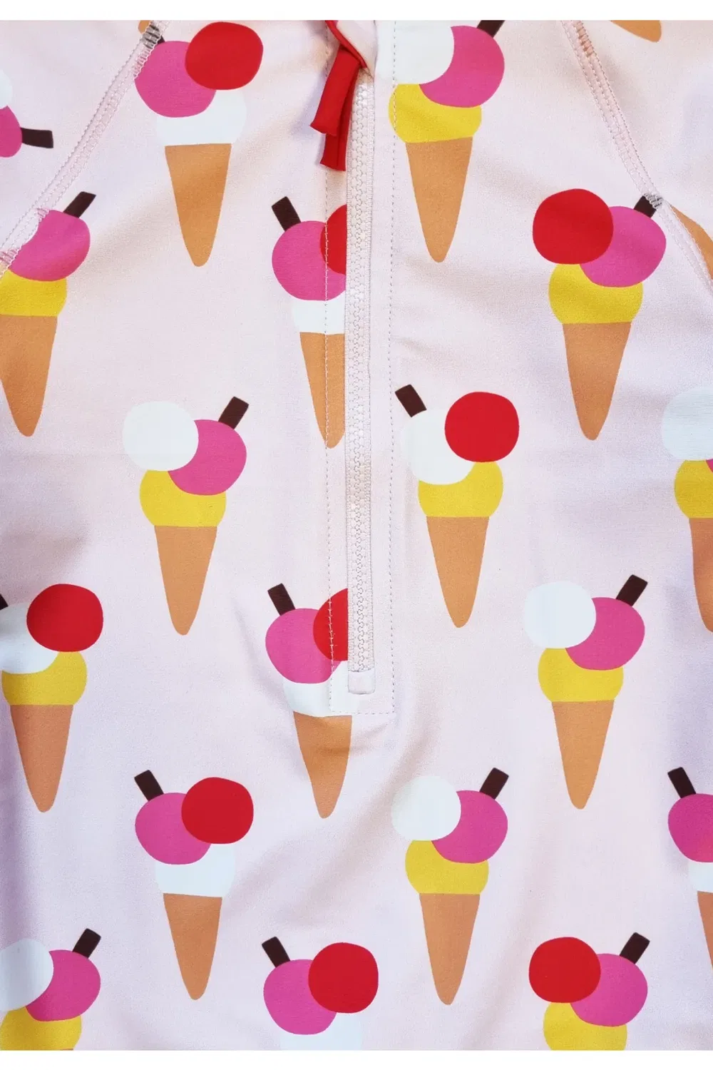 Детский купальник с длинным рукавом с принтом Ice Cream Cones Toby Tiger, Multi — фото 2
