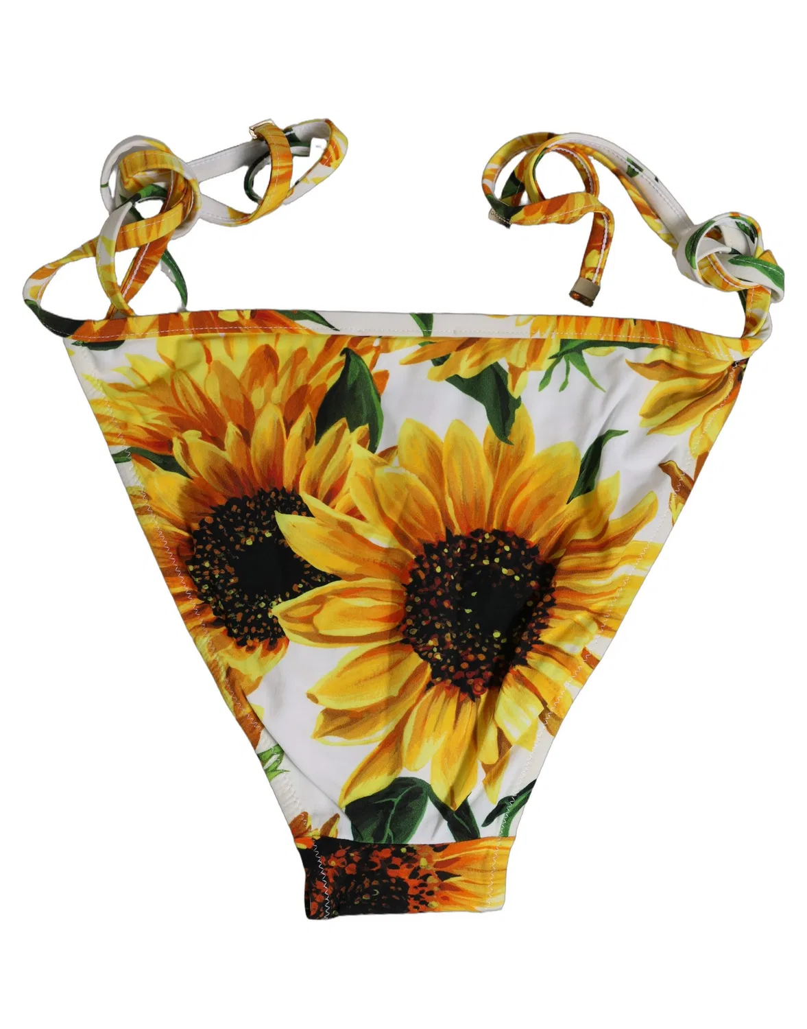 Женские плавки бикини с цветочным принтом Bikini Bottom Dolce & Gabbana, White