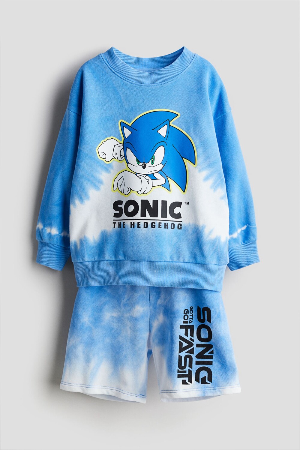 

Комплект свитшот и шорты H&M Kids Sonic the Hedgehog, 2 предмета, синий