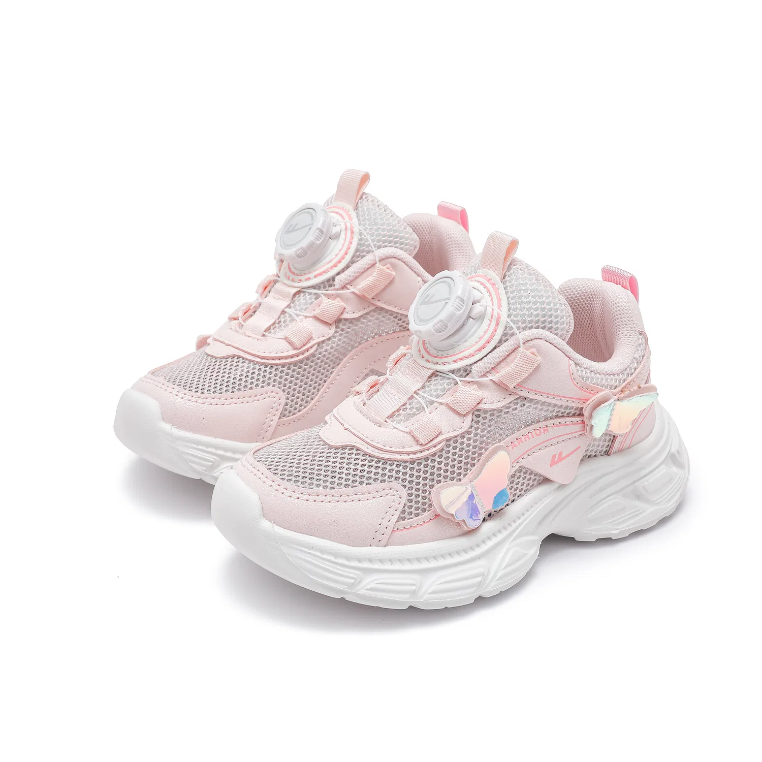 Детские дышащие кроссовки с сетчатым верхом Pink WARRIOR — фото 3