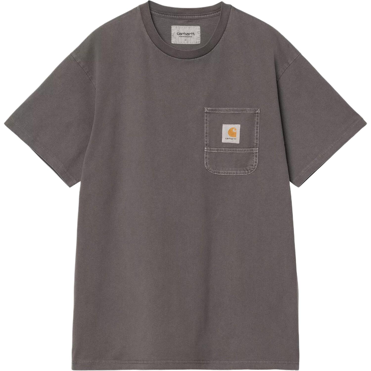 

Футболка мужская s/s pocket ss25 s/s work pocket Carhartt WIP, темно-серый
