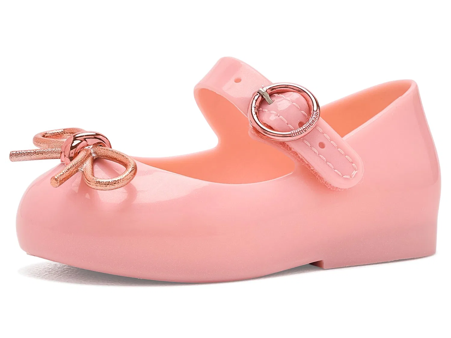 Балетки Sweet Love Chrome (для малышей и маленьких детей) Mini Melissa, Metallic Pink