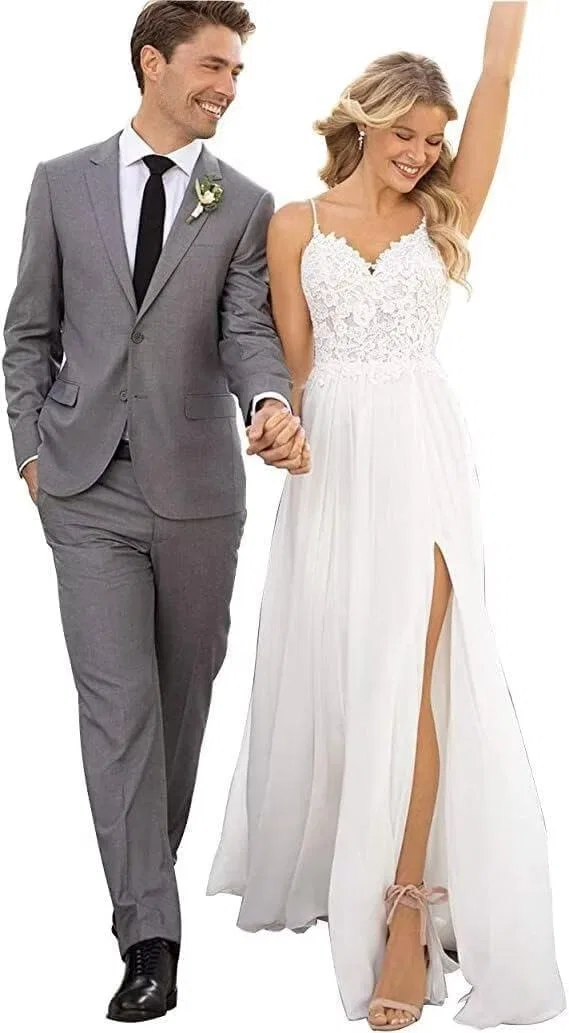 Свадебное платье кружевное Mermaid с длинным рукавом Satin, Ivory