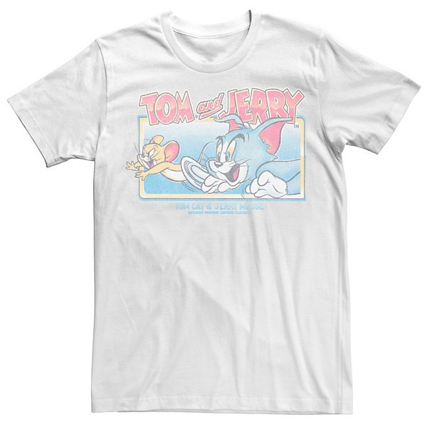

Футболка с винтажным принтом Tom and Jerry для больших размеров Licensed Character