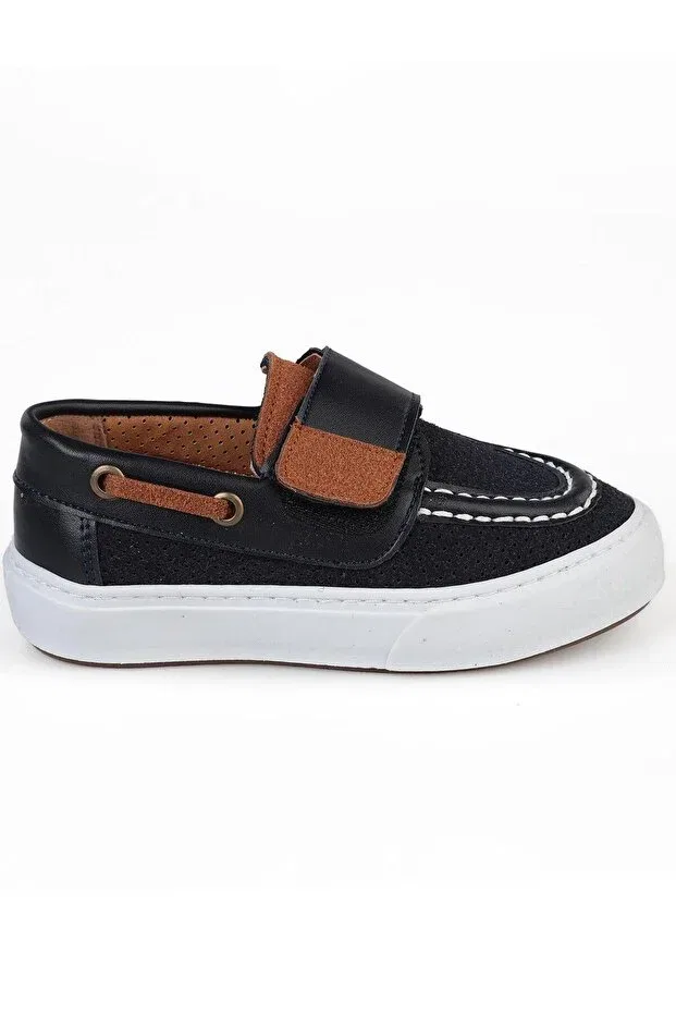 Детские кеды для мальчиков на липучке Civil Boys, Navy Blue