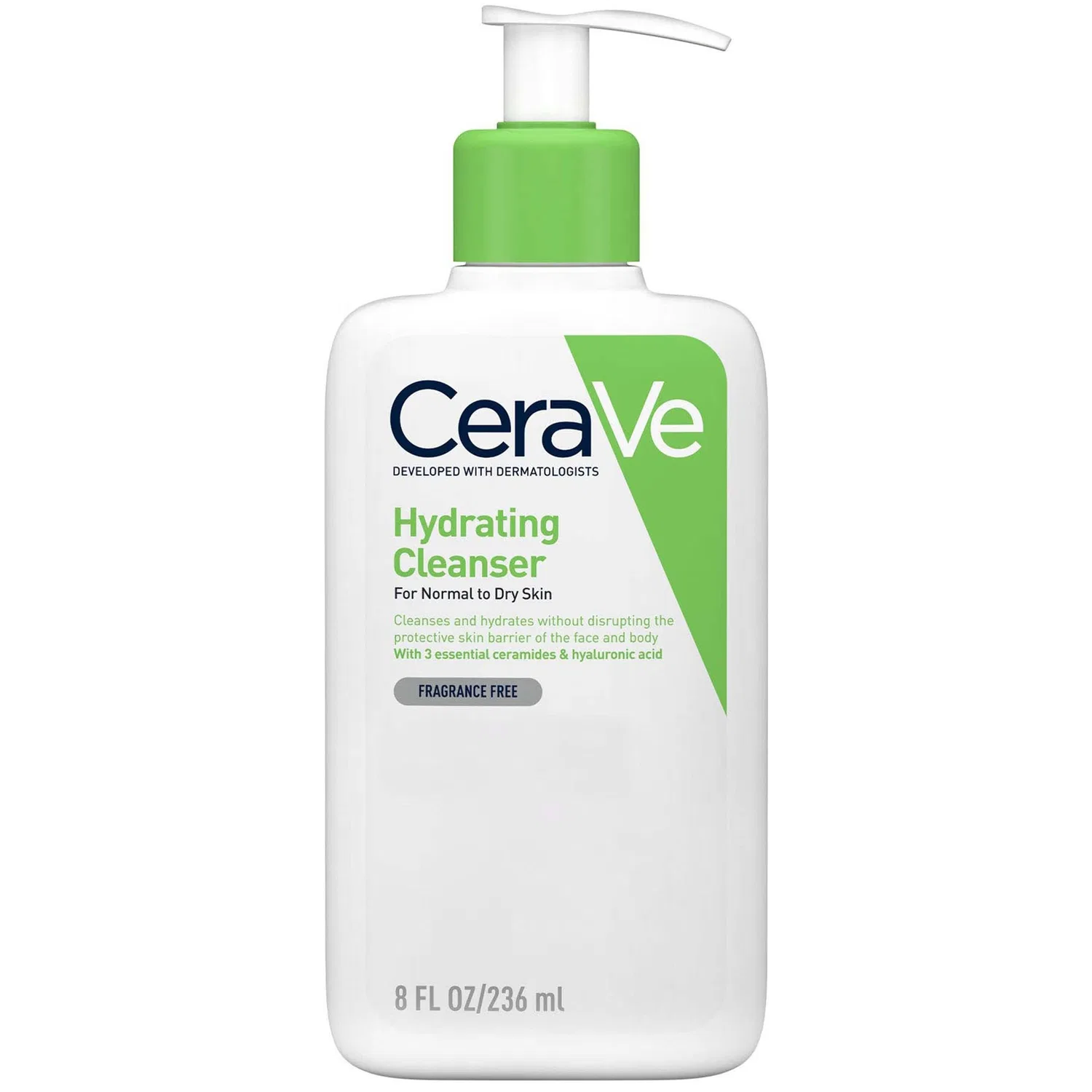 Очищающее средство с гиалуроновой кислотой Hydrating Cleanser CeraVe, 236 мл