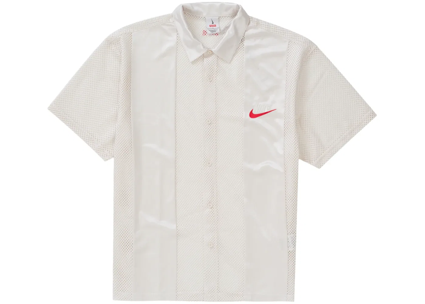 Мужская футболка с сетчатым материалом Supreme Shirt, White