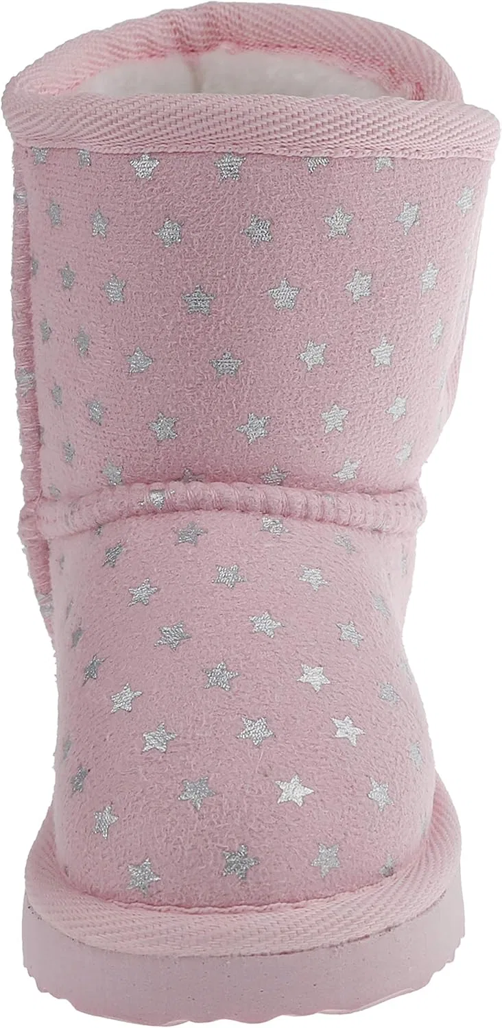 Детские ботинки на подкладке для девочек Capelli New York, Light Pink Stars — фото 4