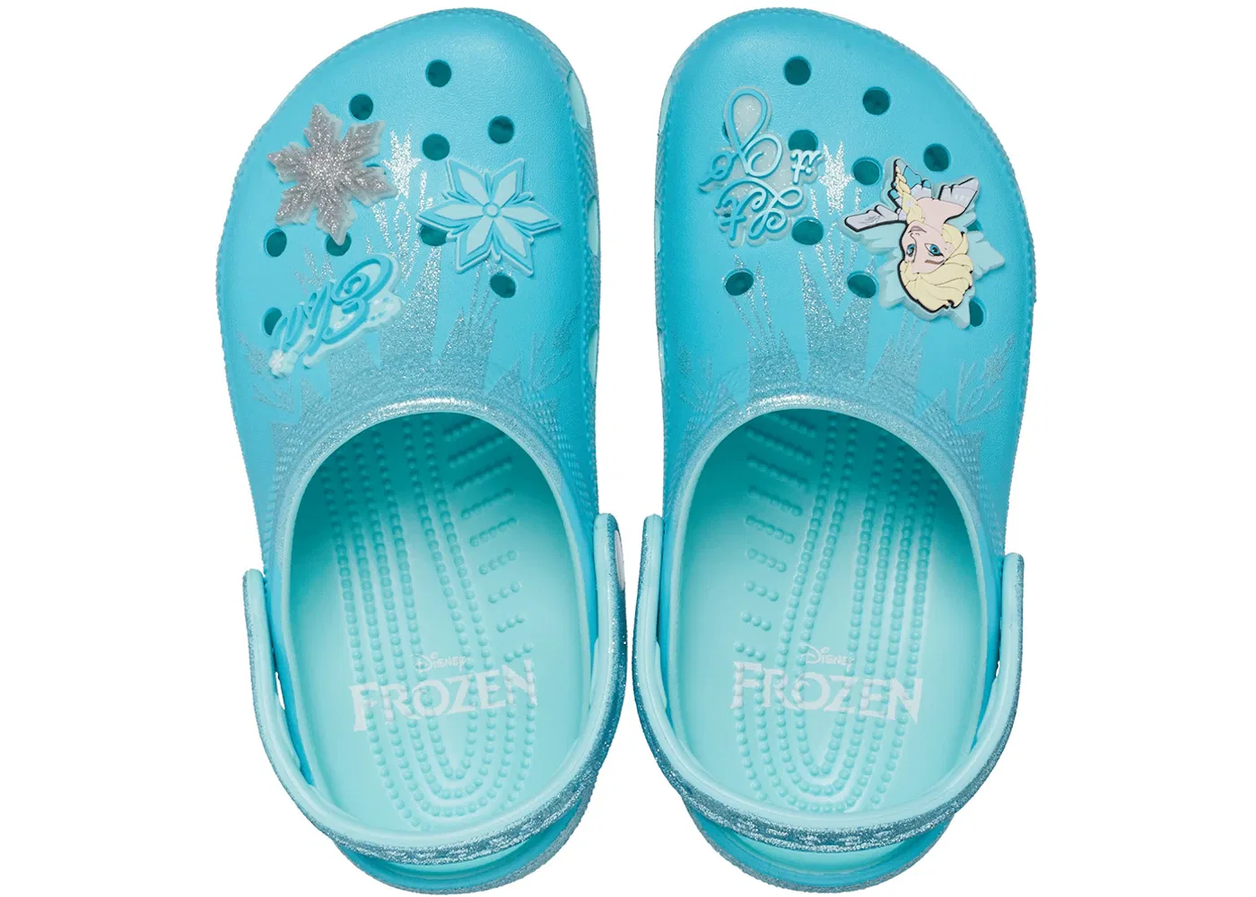 Детские сабо-клоги Crocs Classic Clog Disney Frozen Elsa, Multi — фото 2