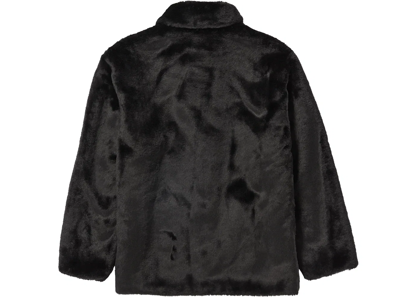 Мужское пальто с искусственным мехом Supreme 2-Tone Faux Fur Shop Coat, черный — фото 3