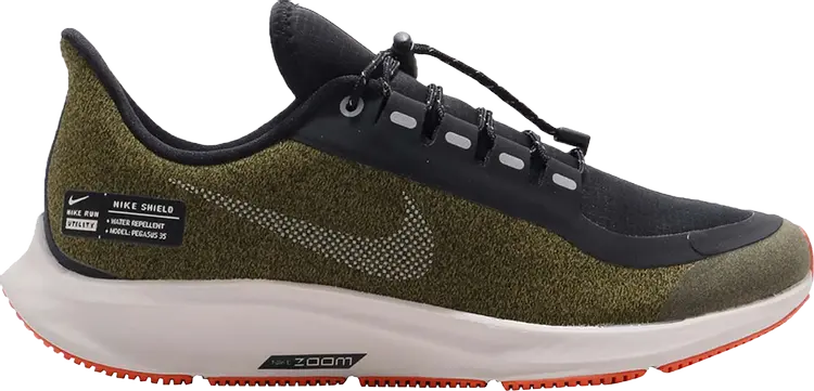 

Кроссовки Nike Air Zoom Pegasus 35 Shield GS 'Olive Flak', зеленый