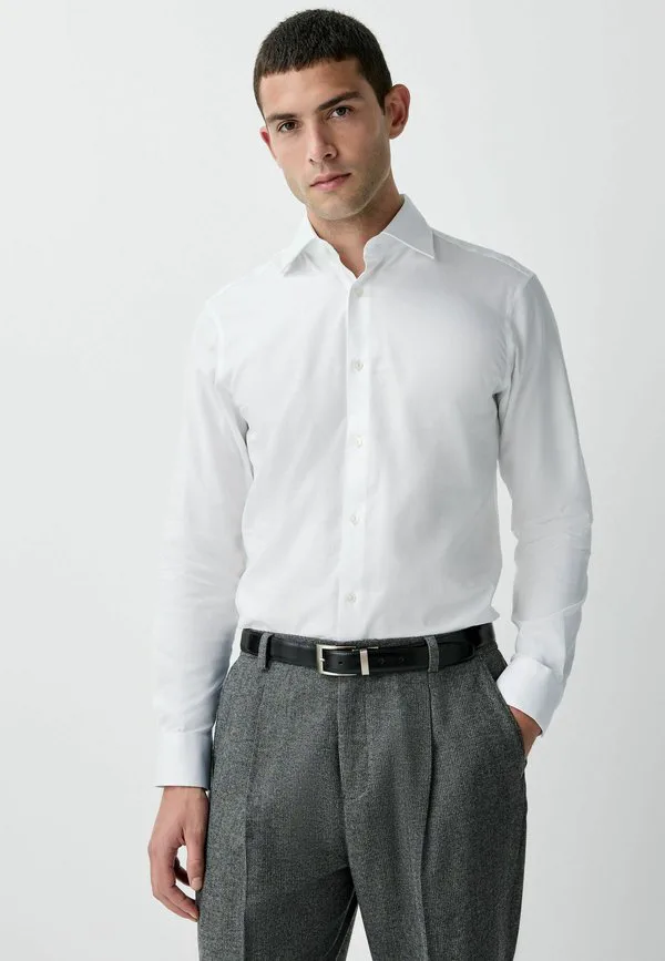 Фирменная фактурная рубашка Next, White With Trim