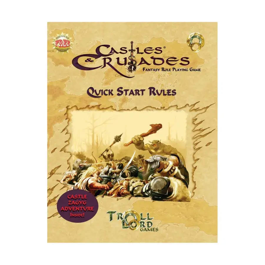 

Quick Start Rules w/Castle Zagyg Adventure, Castles & Crusades - Core Rules, мягкая обложка