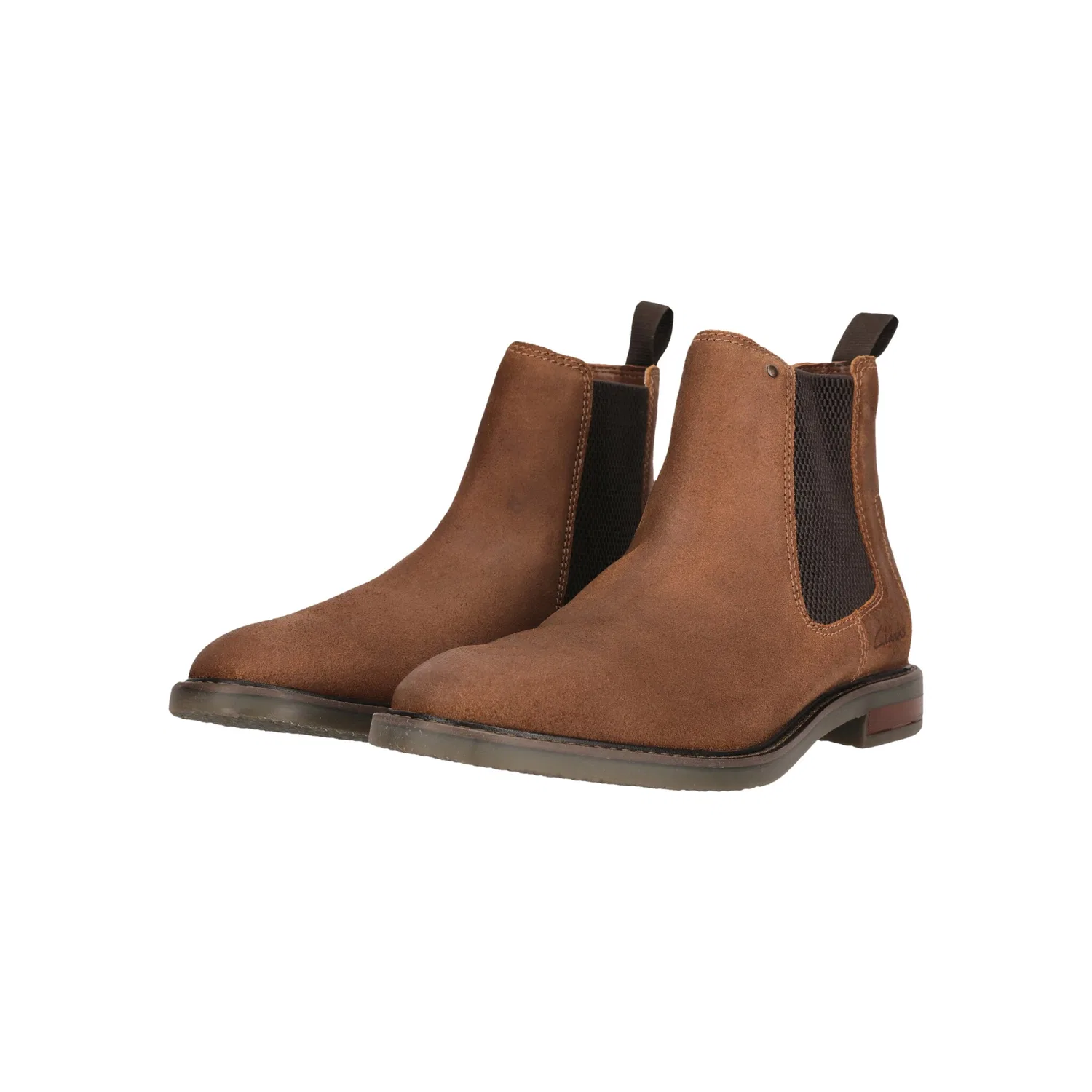 Детские ботинки с эластичным входом Clarks Jaxen Easy, Brown — фото 4