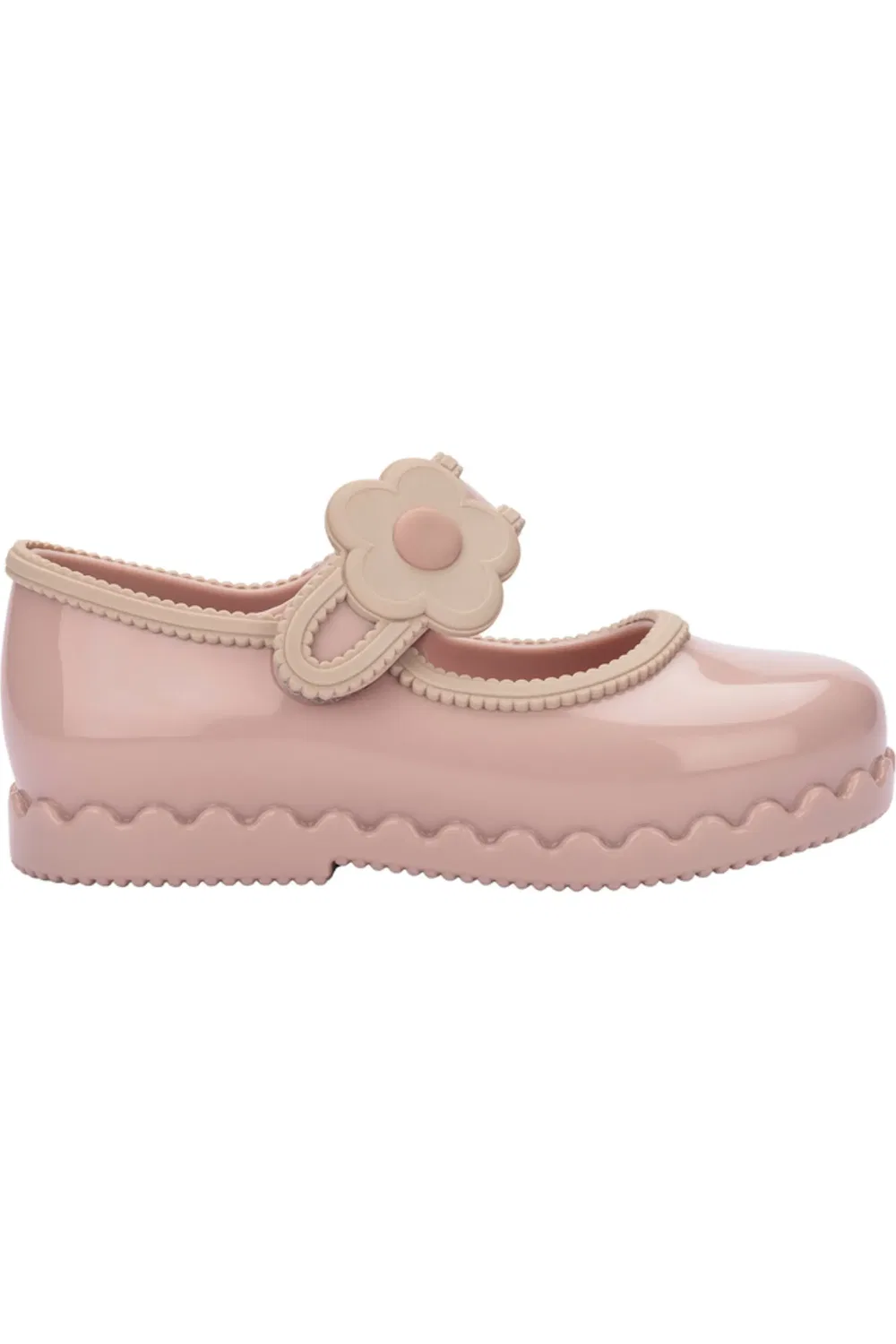 Туфли детские балетки на регулируемом ремешке Hip Ballerina Mini Melissa, светло-розовый — фото 2