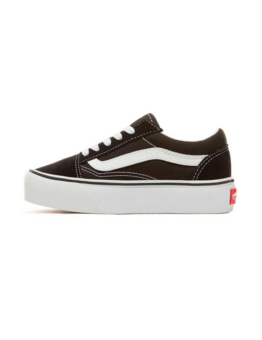 Детский кеды Vans Old Skool Platform, Schwarz — фото 2