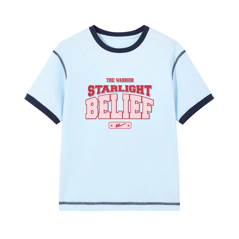 Детская футболка с круглым вырезом Urban-Chic Style English Light Blue/H WARRIOR
