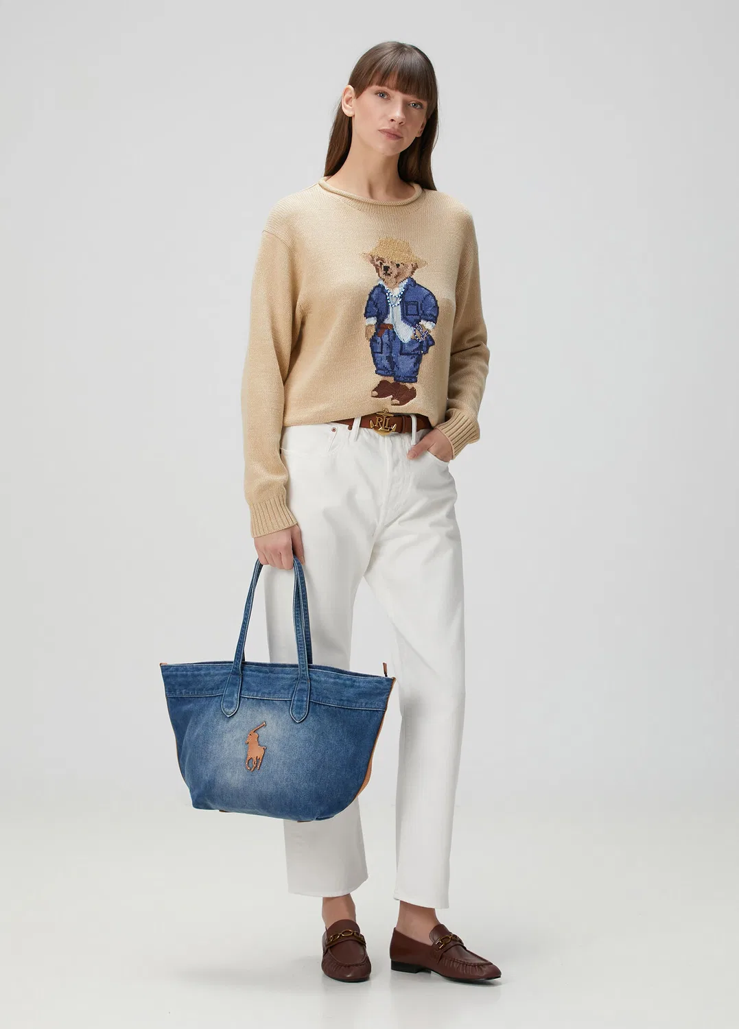 Свитер Polo Bear с вышивкой Polo Ralph Lauren, bej — фото 2