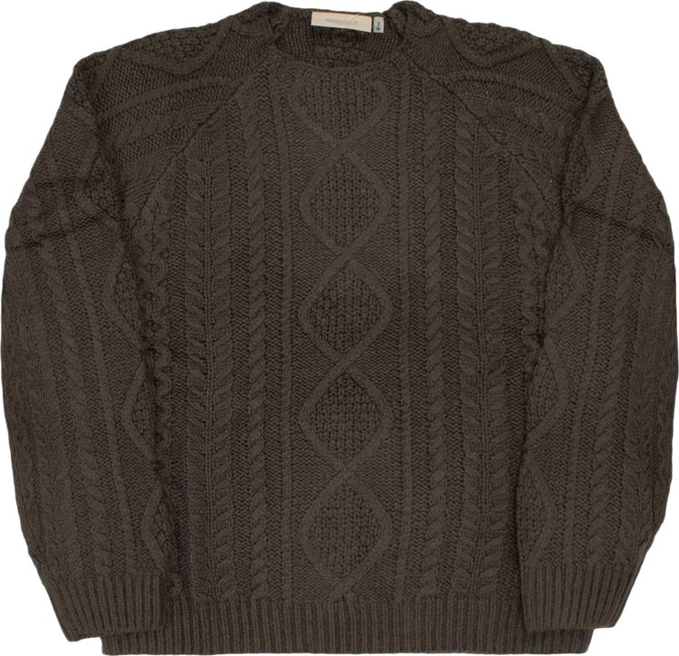 

Джемпер Fear of God Essentials Cable Knit 'Off Black', черный