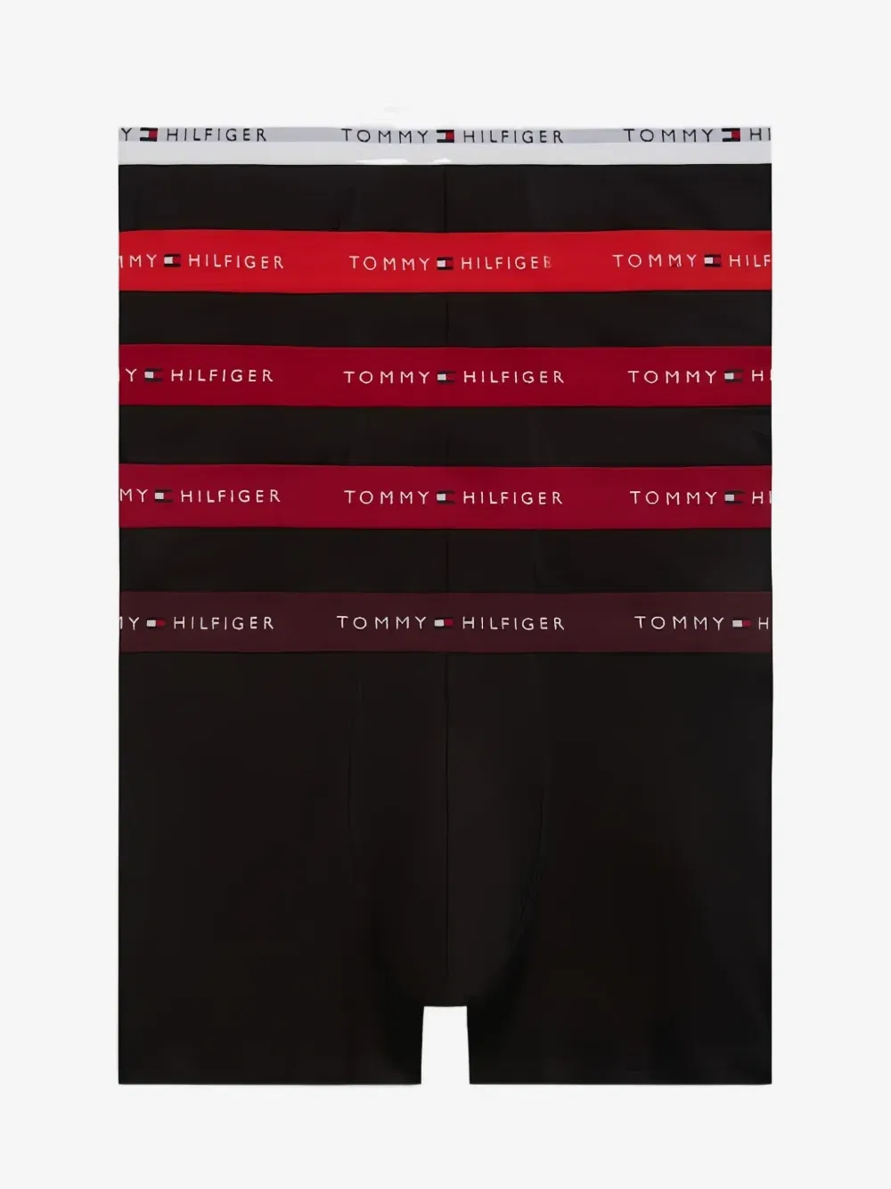 Комплект из пяти трусов с логотипом Tommy Hilfiger, черный — фото 2