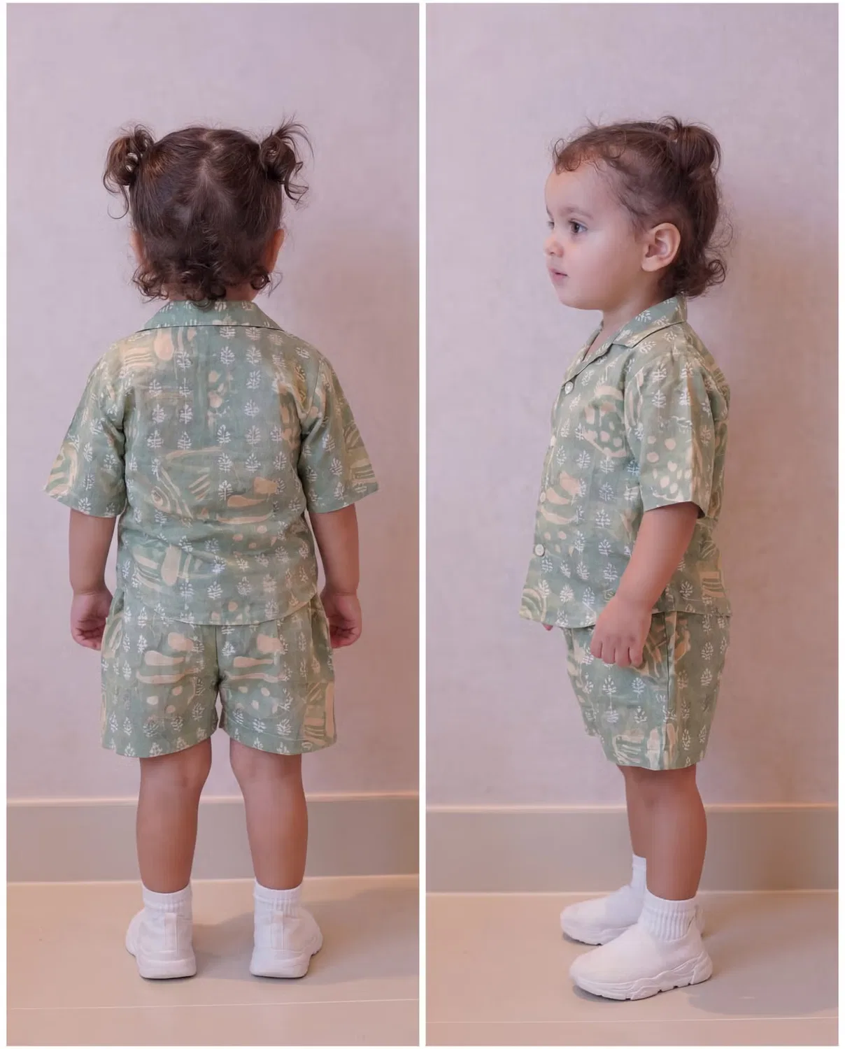Комплект домашней одежды из органического хлопка Mini Cozy Mamma Mimos, оливковый — фото 3