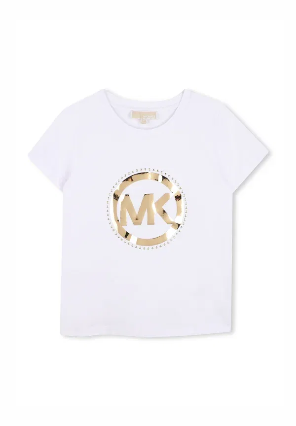 Футболка с принтом Print T-shirt Michael Kors Kids, white, белый