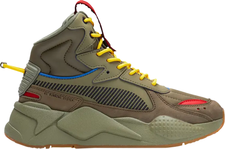 

Кроссовки Puma RS-X Mid Militia Jr Deep Lichen Green, зеленый