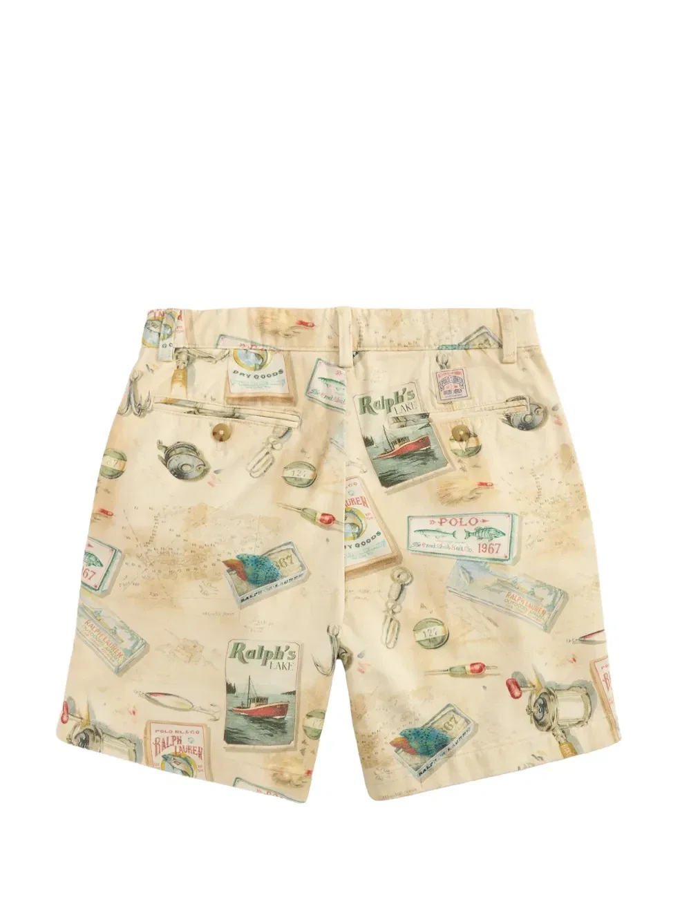 Шорты Уитмен с принтом. Polo Ralph Lauren Kids, бежевый — фото 2