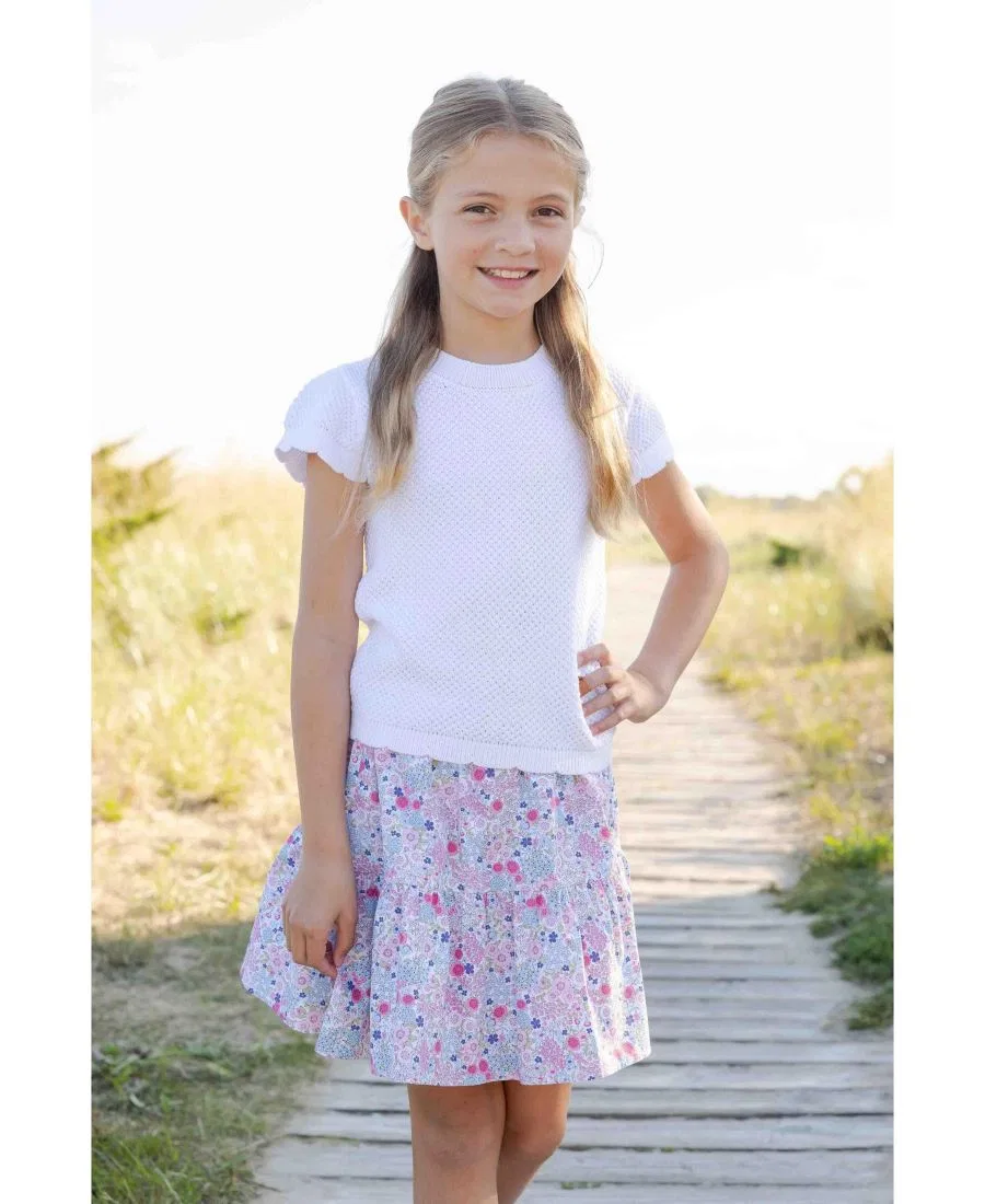 Детская юбка для девочек с принтом Big Girl Floral Skirt Florence Eiseman, Open Miscellaneous — фото 2
