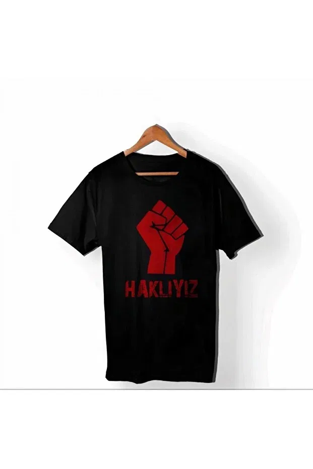 Детская футболка с принтом May 1st labor and solidarity day we are worthy printed crew neck t-shirt - black Vexor, White