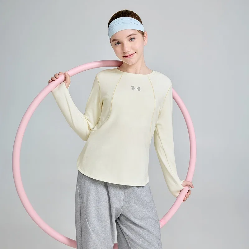 Детская футболка с принтом с умеренной эластичностью Under Armour, White — фото 3