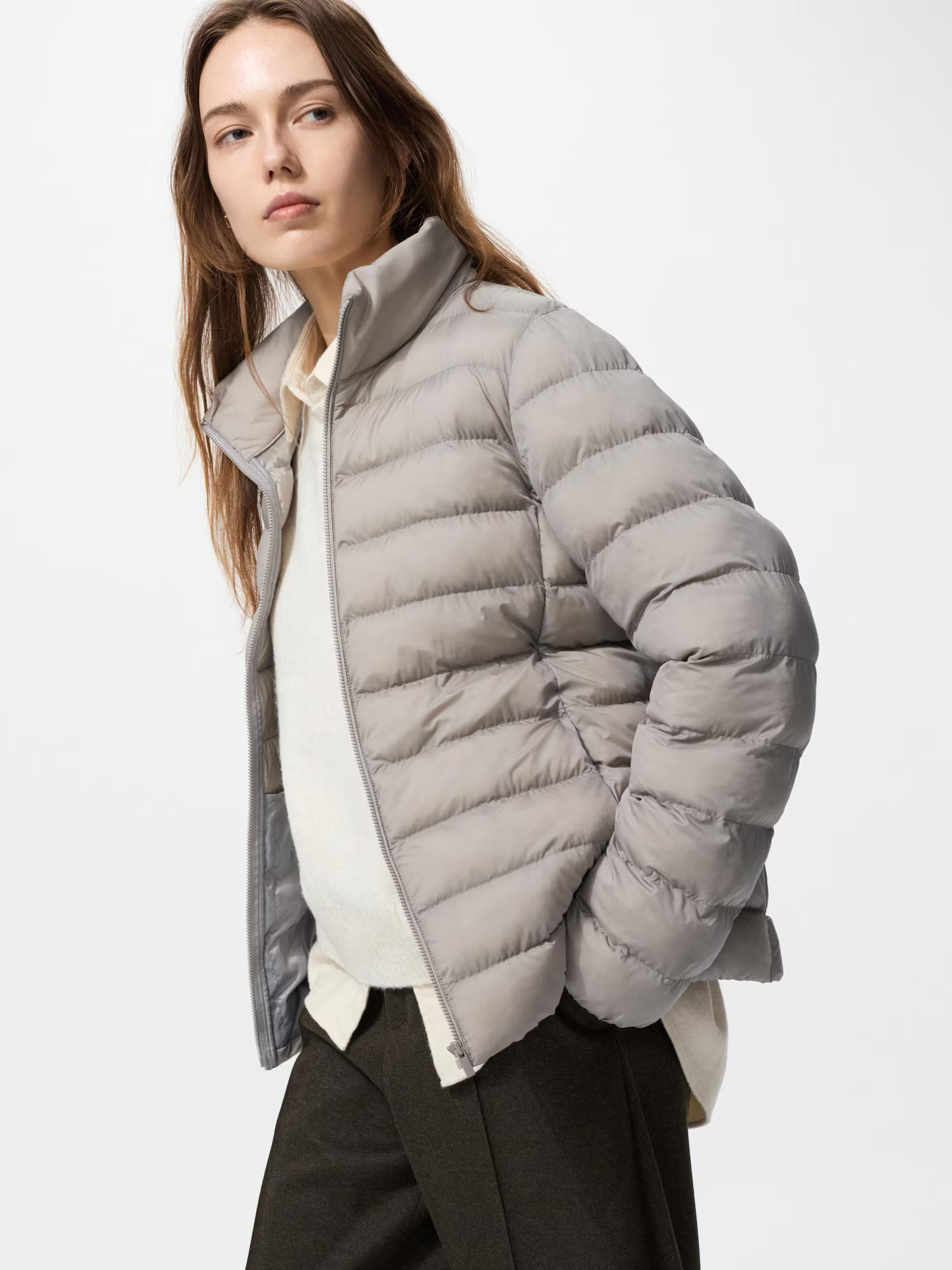 Куртка Uniqlo PuffTech, 04 серый