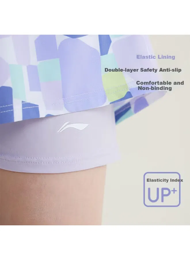 Комплект для плавания с длинным рукавом и принтом Li-Ning, фиолетовый — фото 4