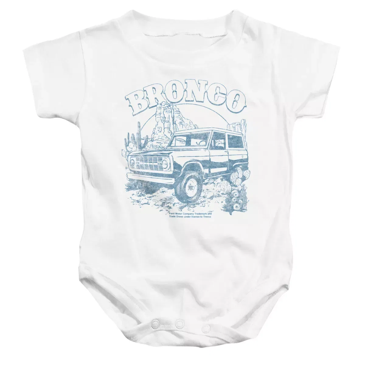 Детское боди с коротким рукавом Ford Bronco Desert Blue Mono Ford, White