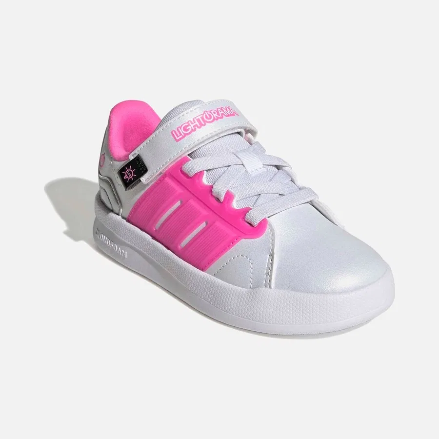 Детские спортивные кроссовки Lightorama Court El C adidas, Белый — фото 4