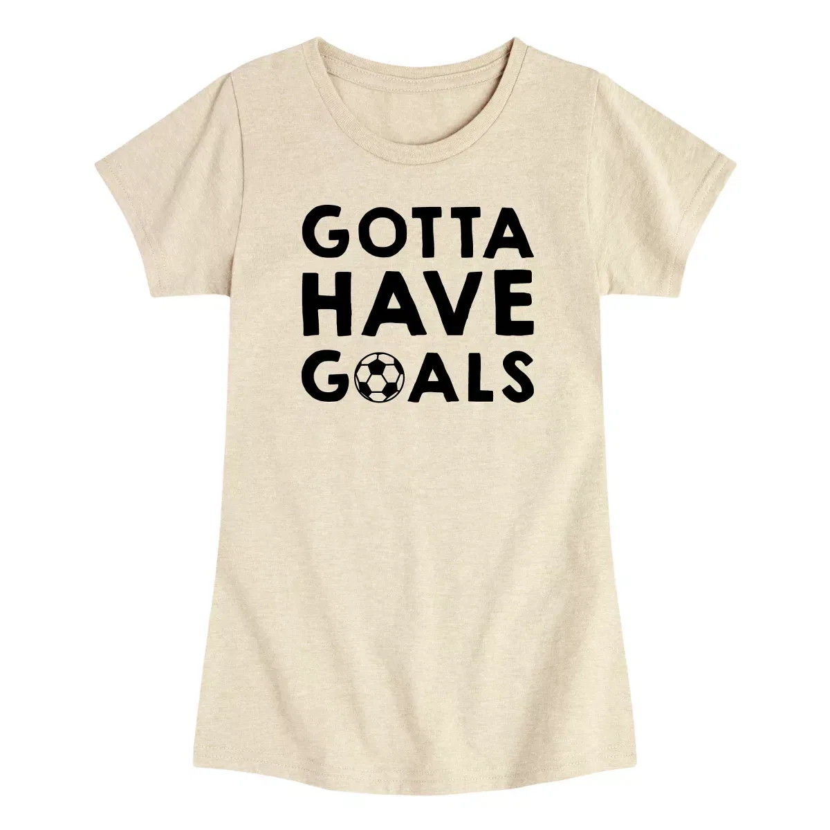 Детская футболка для девочек с принтом Gotta Have Goals Instant Message, Birch