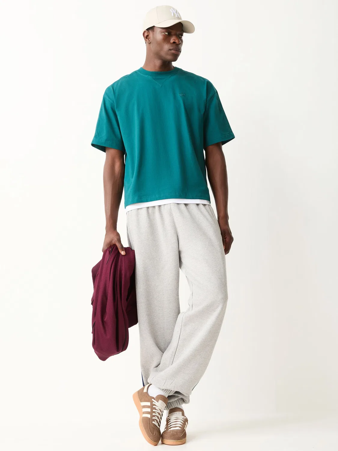 Футболка свободная adidas Originals Essentials, зеленый — фото 2