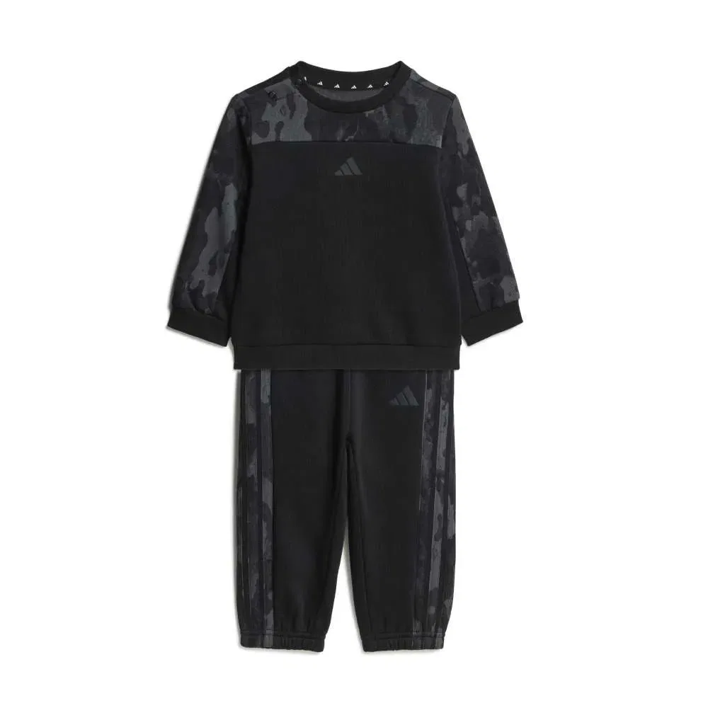 Детский комплект из флиса с камуфляжным принтом Seasonal Essentials Camo Fleece Jogger Infants Adidas, Black